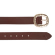 Ceinture Femme Marron Boucle Martelée