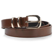 Ceinture Femme Marron Cuir boucle Dorée