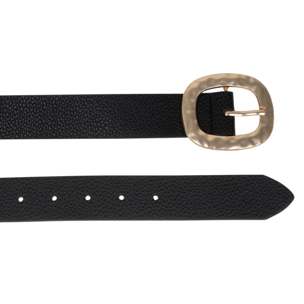 Ceinture Femme Noir Boucle Martelée - Isotoner