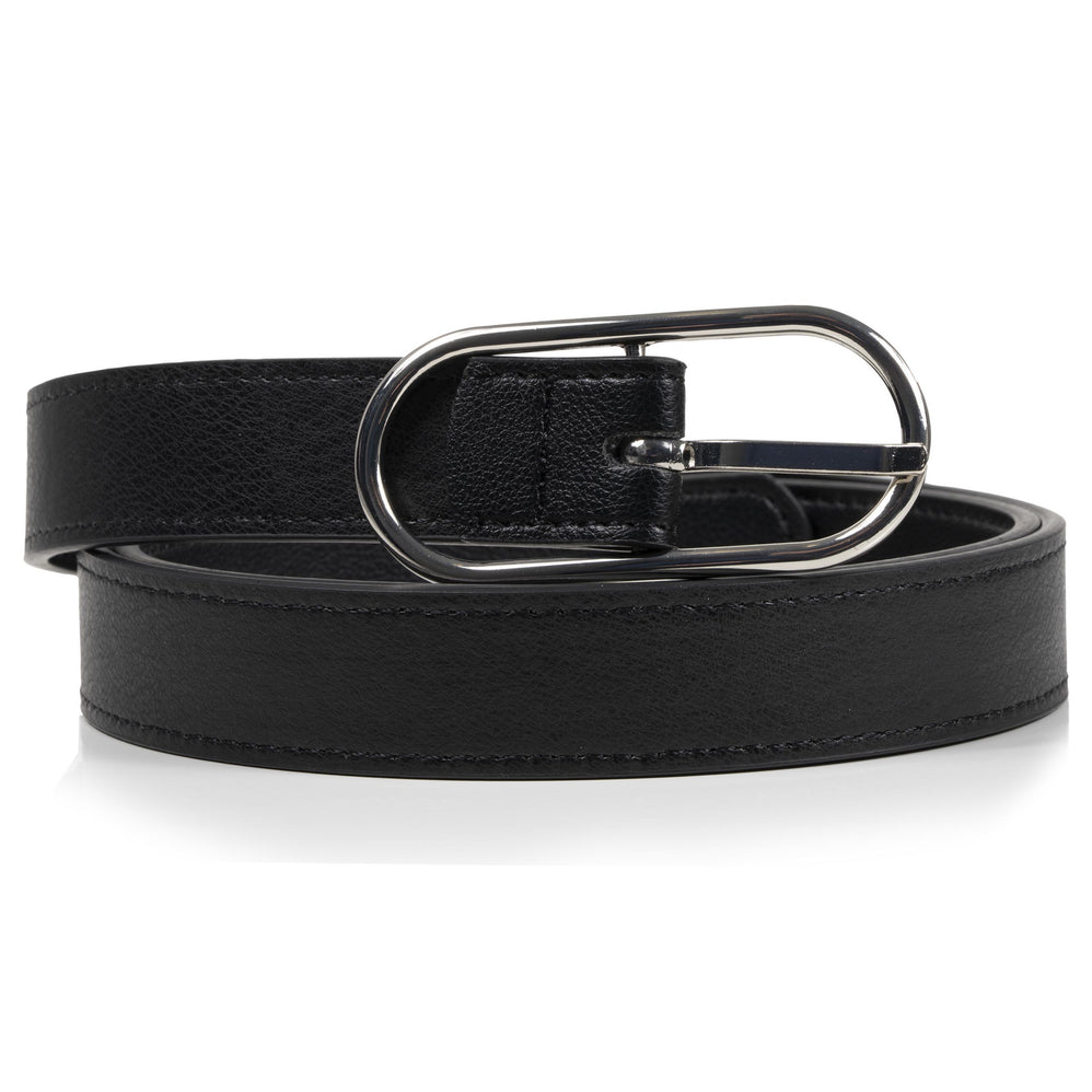 Ceinture Femme Noir Boucle Ovale - Isotoner