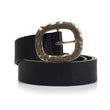 Ceinture Femme Noir Boucle Martelée