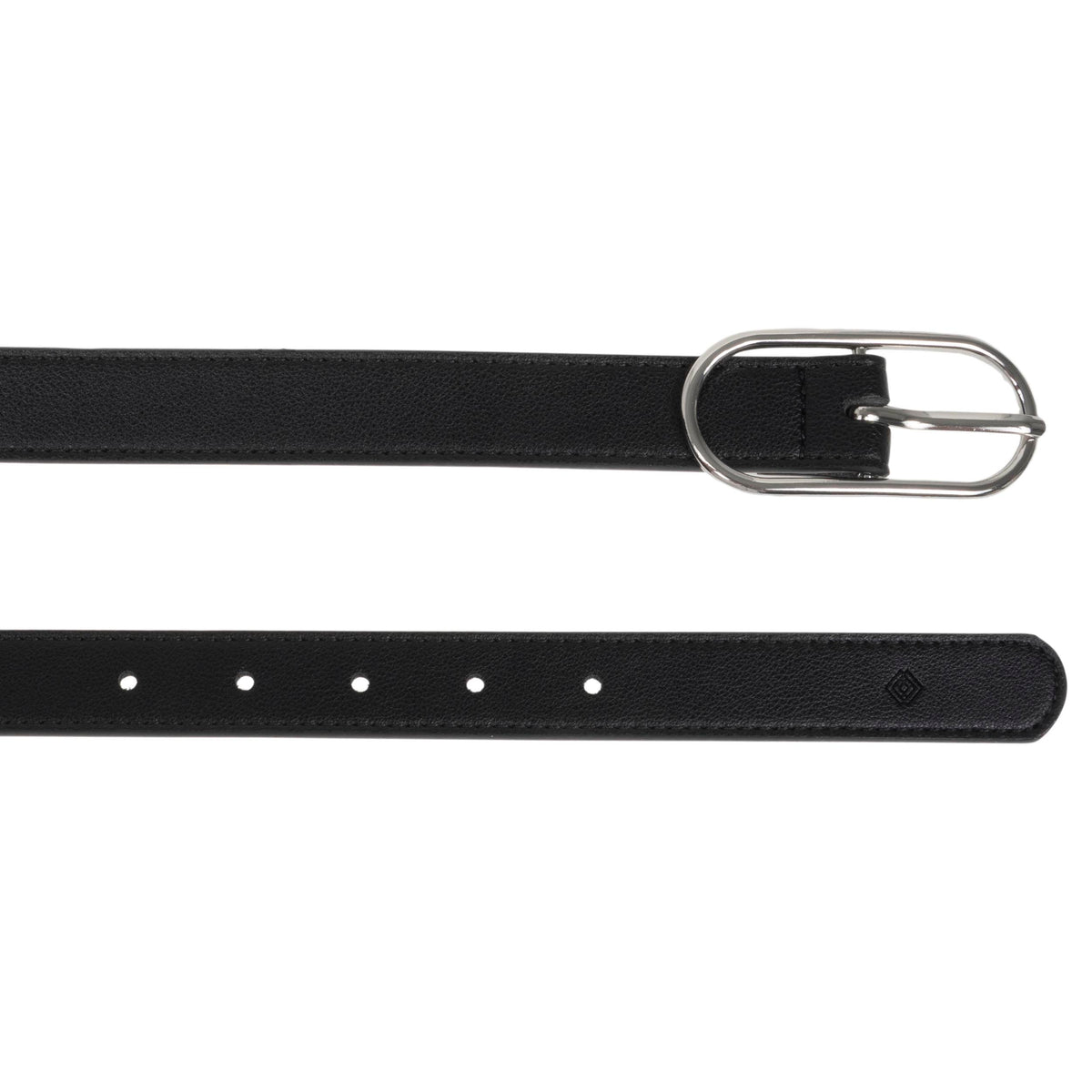 Ceinture Femme Noir Boucle Ovale