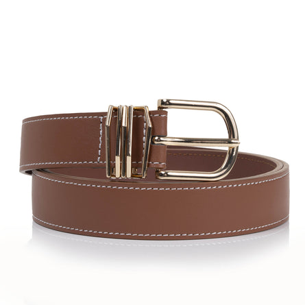 Ceinture Femme lisse bijoux Camel - Isotoner