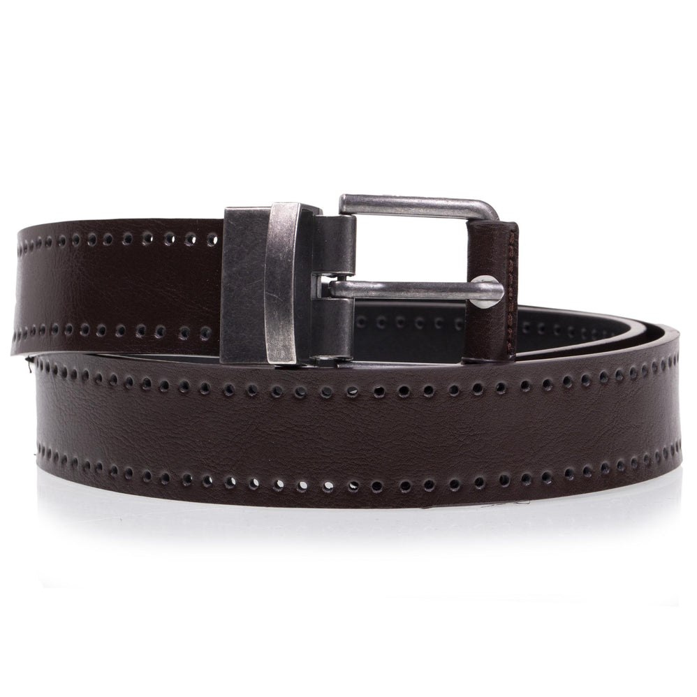 Cinturón Hombre 2 en 1 Negro/Marrón - Isotoner