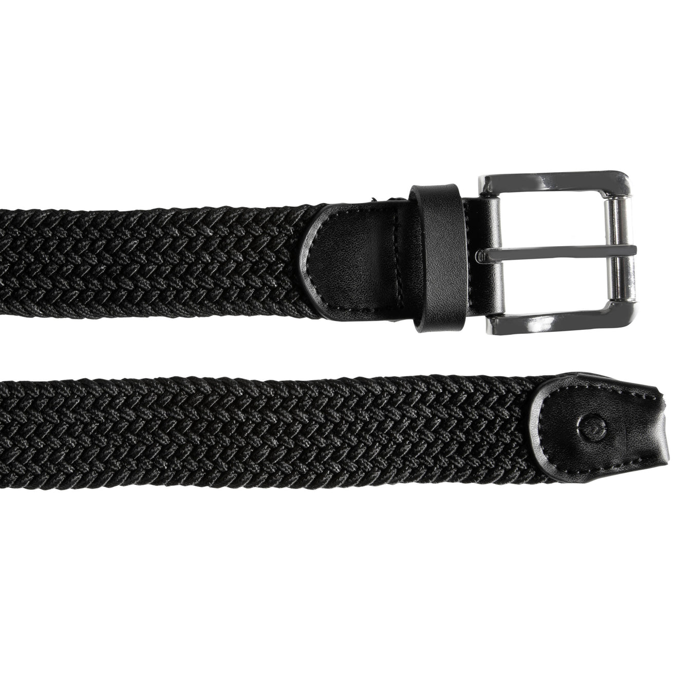 Cinturones Hombre tejido trenzado Negro