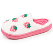 Chaussons mules Junior BLOUP Ivoire fraises