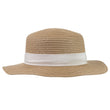 Chapeau Femme Canotier lien Crème