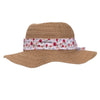 Chapeau capeline Femme Foulard pois foulard fleurs rose - Isotoner
