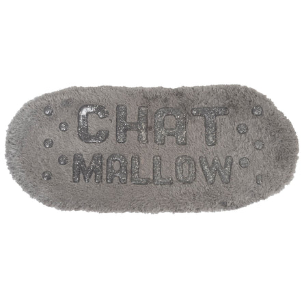 Chaussettes Femme 3D  peluche Gris - Isotoner