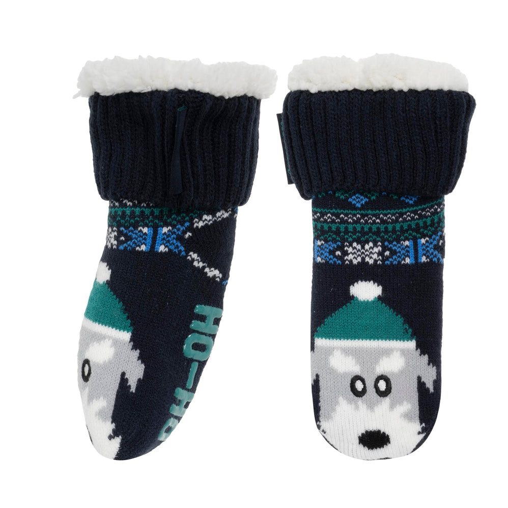 Chaussettes fourrées Enfant Marine Noël 1/8 ans - Isotoner