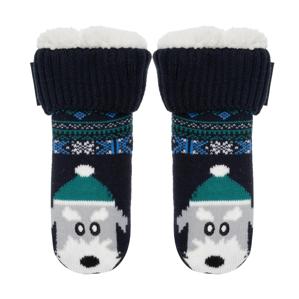 Chaussettes fourrées Enfant Marine Noël 1/8 ans - Isotoner