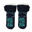 Chaussettes fourrées Enfant Marine Noël 1/8 ans