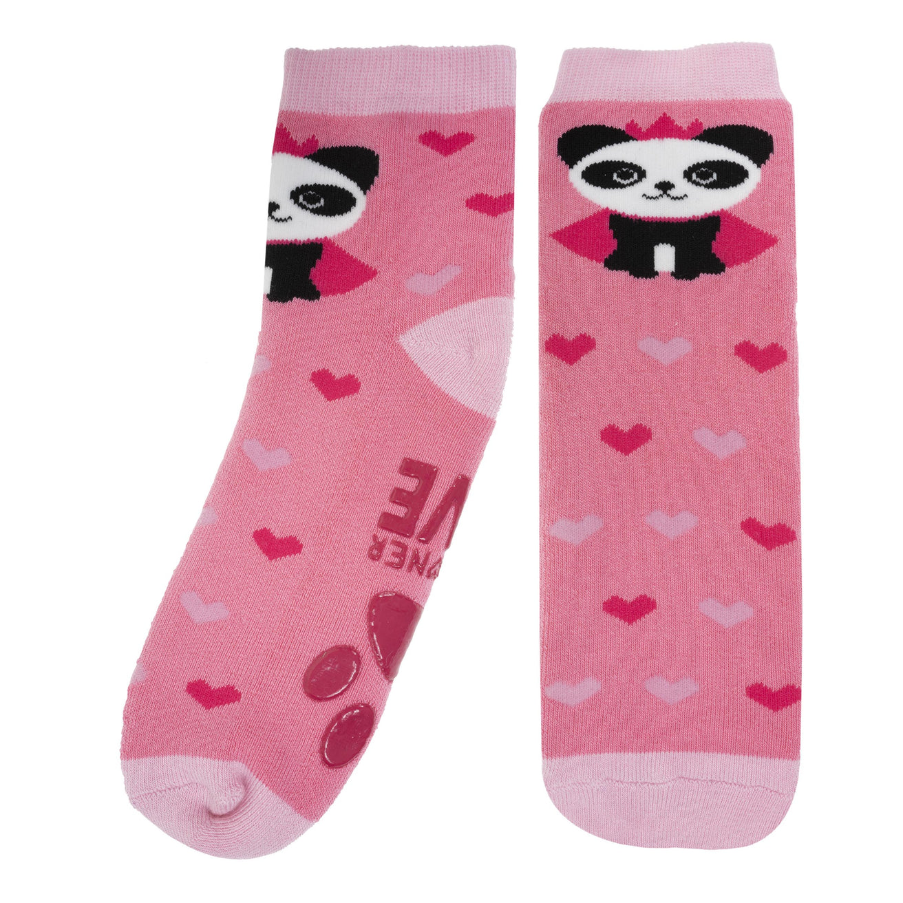 Chaussettes anti-dérapantes Enfant Rose 1/4 ans