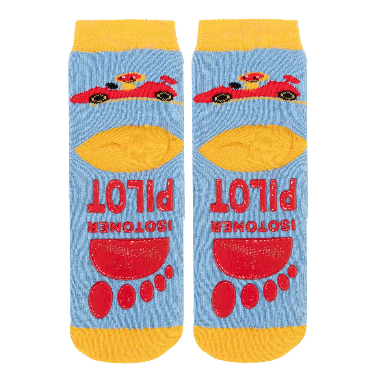 Chaussettes anti-dérapantes Enfant Jaune 1/4 ans