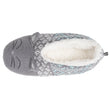 Chaussettes-chaussons Femme jacquard chat gris