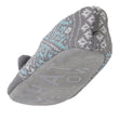 Calcetines-pantuflas forrados Mujer Jacquard gato gris