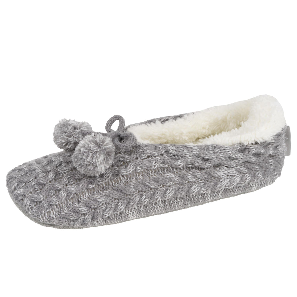Chaussettes-chaussons Femme maille Gris chiné - Isotoner