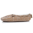 Chaussettes-chaussons Femme maille chat Beige