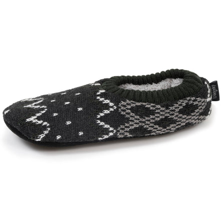 Chaussettes-chaussons Homme Jacquard Gris - Isotoner