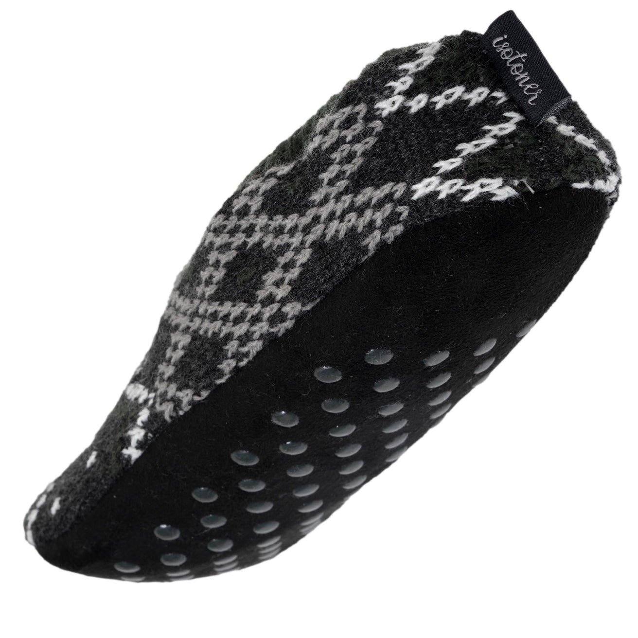 Chaussettes-chaussons Homme Jacquard Gris