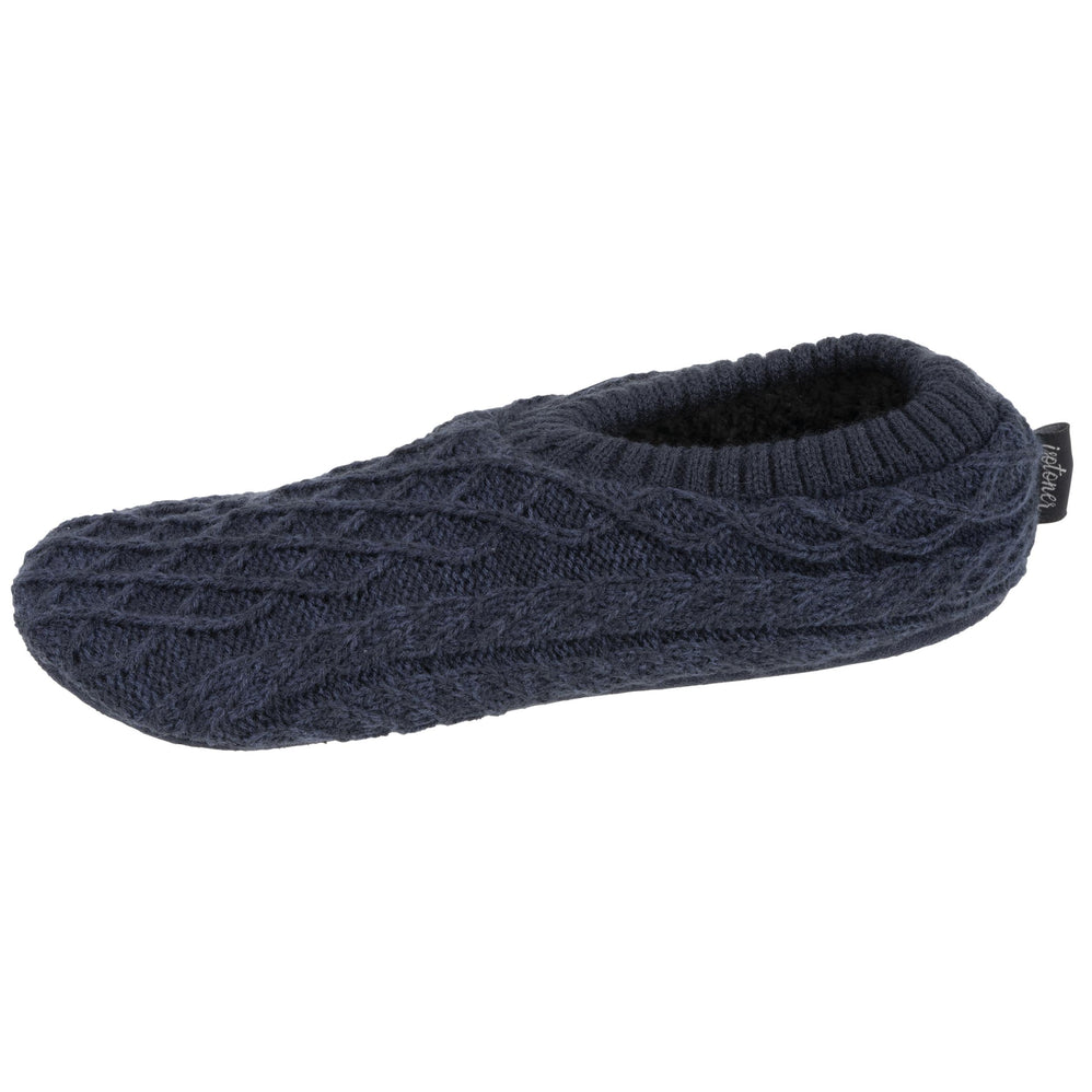 Chaussettes-chaussons Homme maille Marine chiné - Isotoner