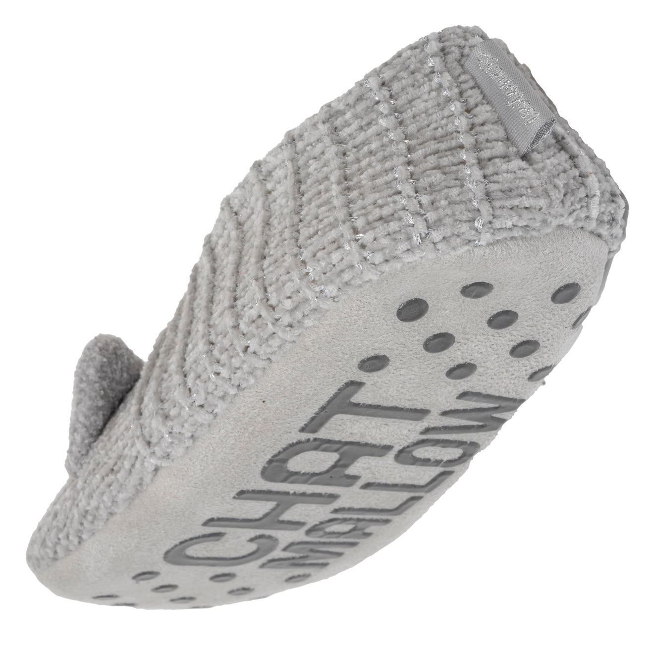 Chaussettes-chaussons fourrées Femme Chat Gris