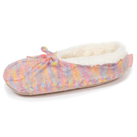 Chaussettes-chaussons fourrées Femme Nœud Multicolor - Isotoner