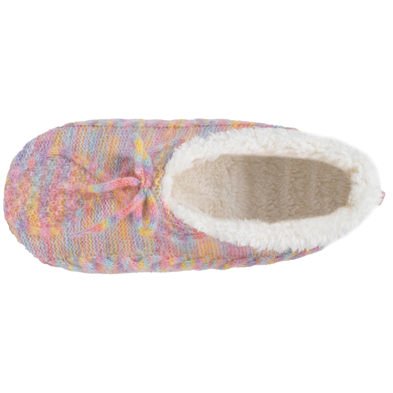 Chaussettes-chaussons fourrées Femme Nœud Multicolor