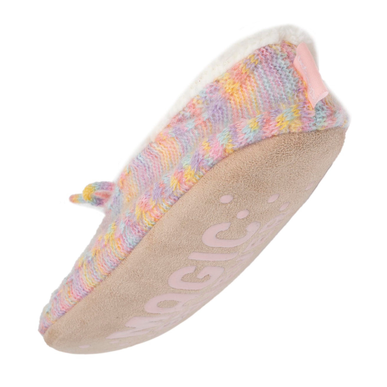 Chaussettes-chaussons fourrées Femme Nœud Multicolor