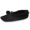 Chaussettes-chaussons-fourrees-Femme-Pompons-Noir-Isotoner-67663_AAG_1