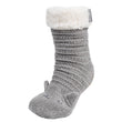 Chaussettes fourrées Femme Chat Gris