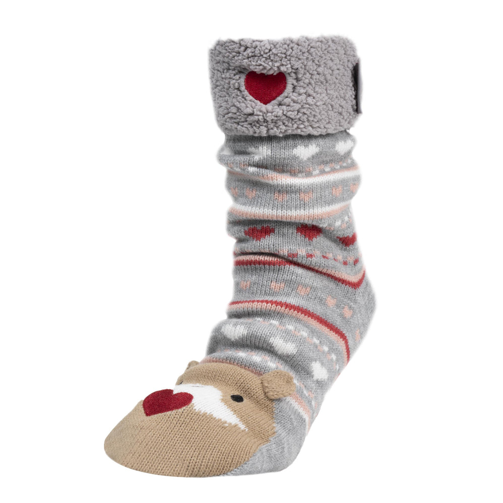 Chaussettes fourrées Femme Jacquard gris - Isotoner