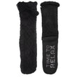 Chaussettes fourrées Femme Pompons Noir