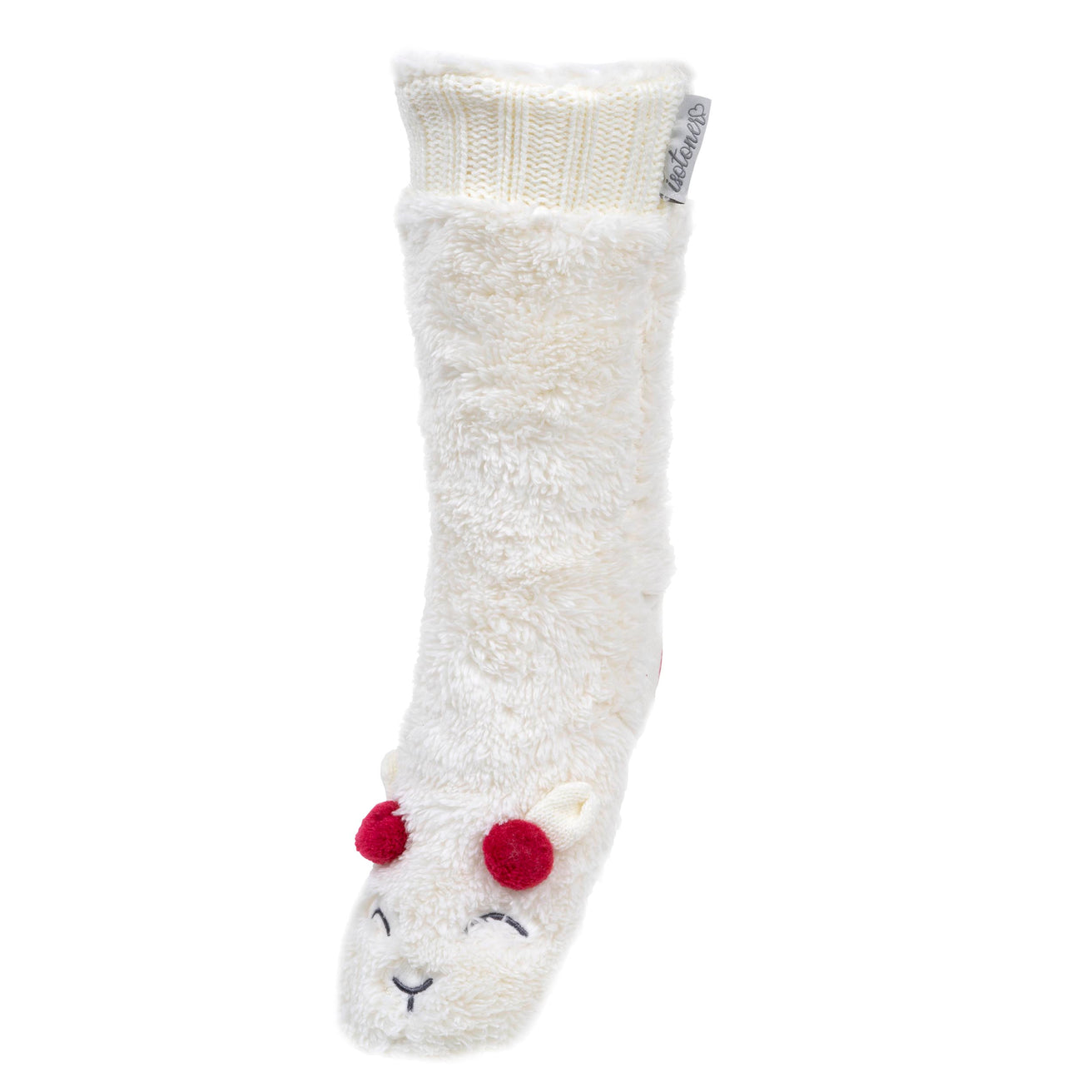 Calcetines forrados Mujer Sherpa Lama Marfil