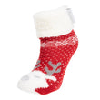 Chaussettes fourrées Fille Noël Rouge 1/8 ans