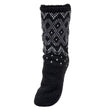 Chaussettes fourrées Homme Jacquard gris