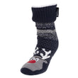 Chaussettes fourrées Homme Noël Marine