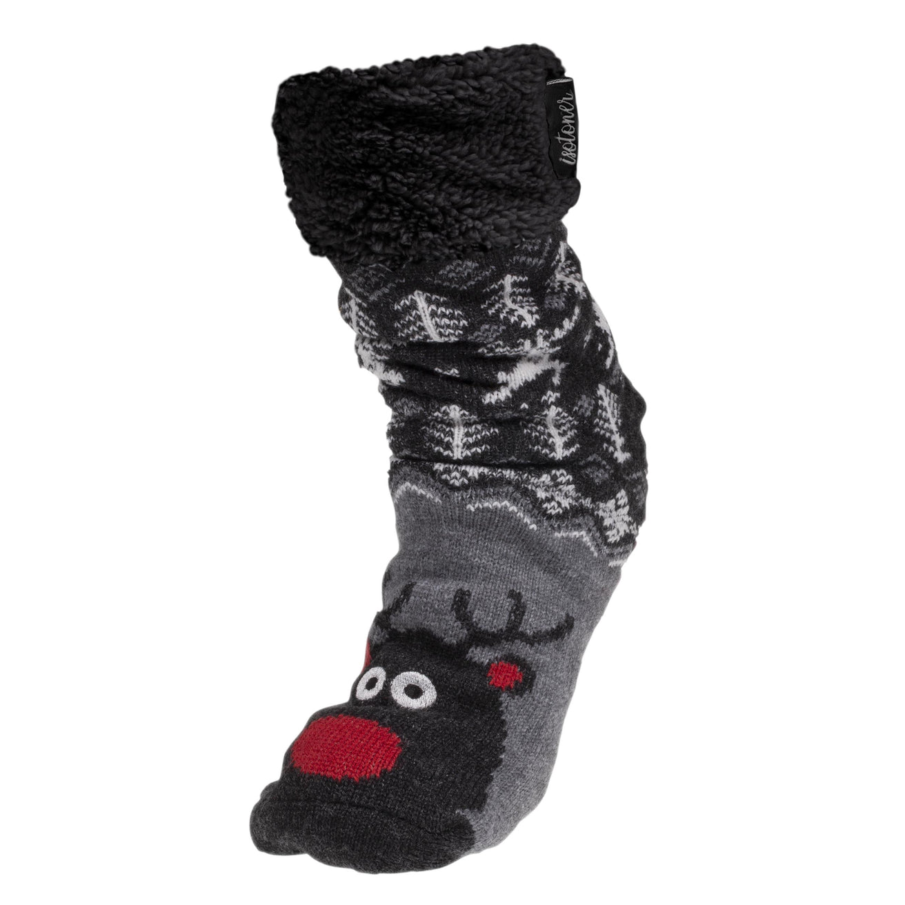 Chaussettes fourrées Homme Gris Noël