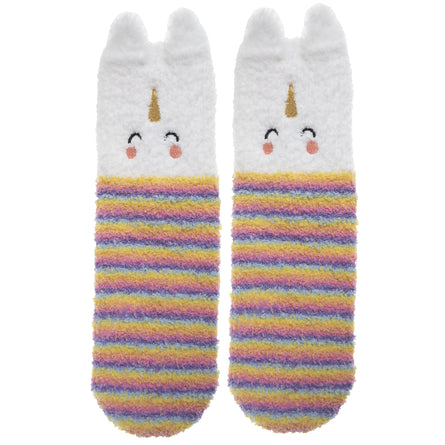 Chaussettes mi-hautes antidérapantes Fille Licorne Multicolor 5/8ans - Isotoner