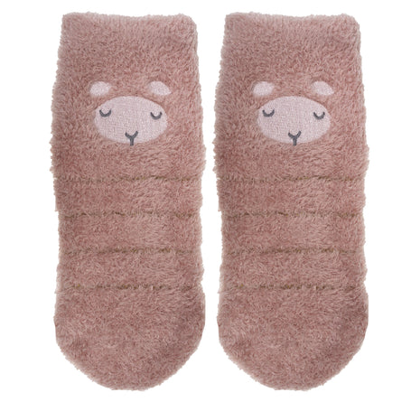 Chaussettes mi-hautes antidérapantes Fille Mouton Blush 5/8 ans - Isotoner
