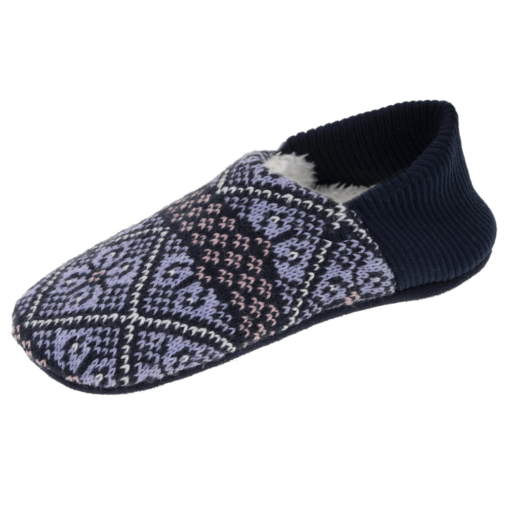 Chaussettes-slippers Femme Jacquard marine - Isotoner
