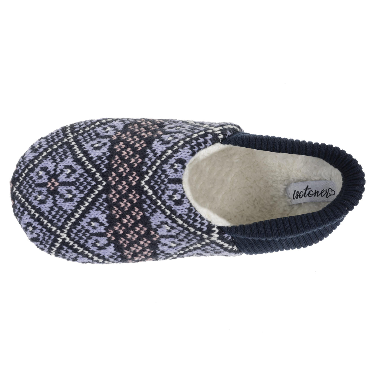 Calcetines-Slippers Mujer Jacquard Marino