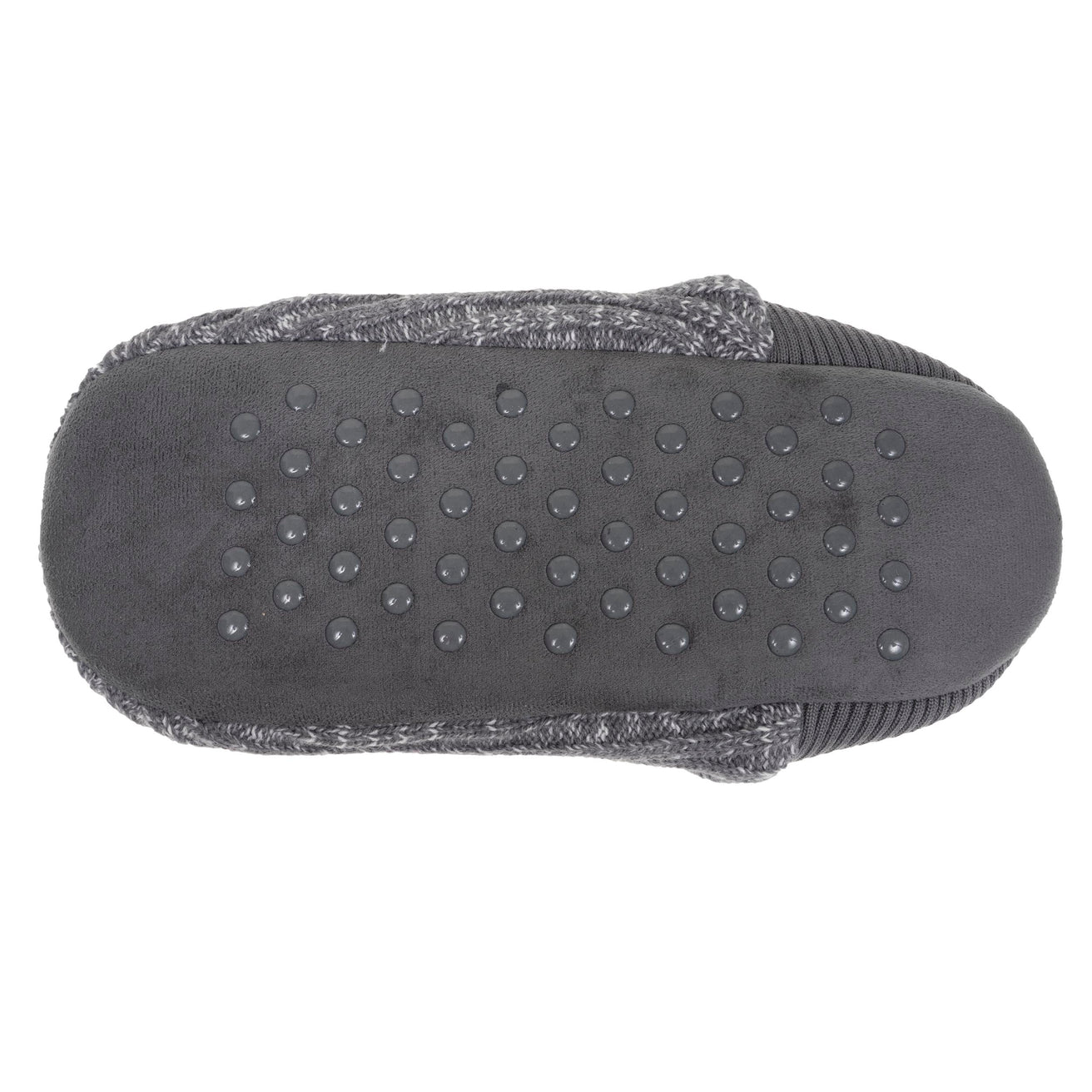 Chaussettes-slippers Homme maille Gris chiné