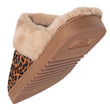 Chaussons mules cuir Femme Léopard