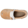 Chaussons slippers Femme 3D microvelours Beige