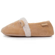 Chaussons slippers Femme 3D microvelours Beige