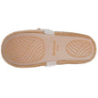 Chaussons slippers Femme 3D microvelours Beige