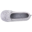 Chaussons Ballerines Femme 3D fourrure Gris