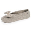 Chaussons Ballerines Femme Grand Nœud Kaki
