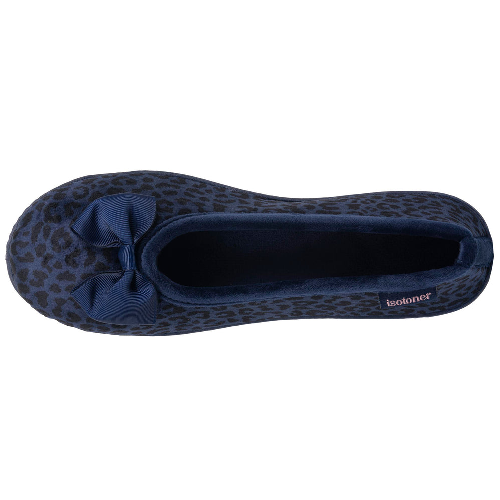 Zapatillas de casa Bailarinas Mujer Leopardo Marino - Isotoner